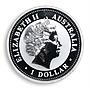 Australia 1 dollar Year of the Dog Lunar Series I 1 Oz Silver Coloured Coin 2006