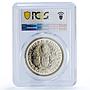 South. Rhodesia 1 crown Cecil Rhodes 100 Years KM-27 PR65 PCGS silver coin 1953