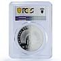Kazakhstan 100 tenge Faisal Mosque Islam Architecture PR69 PCGS silver coin 2006