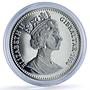 Gibraltar 1 crown Man Moon Wernher Braun Rocket Space Science silver coin 1994