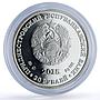 Transnistria 20 roubles Independence PMR Doves Birds History silver coin 2015