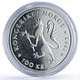 Norway 100 kroner Road Cycling World Championship Sports proof silver coin 1993