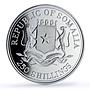 Somalia 250 shillings Mao Tse Tung Millennium Icons Politics silver coin 2000