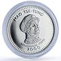 Somalia 250 shillings Mao Tse Tung Millennium Icons Politics silver coin 2000