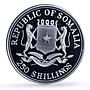 Somalia 250 shillings Mao Tse Tung Millennium Icons Politics silver coin 2000
