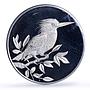 Turks and Caicos Islands 20 crowns Kingfisher Bird Fauna proof silver coin 1999