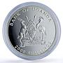 Uganda 2000 shillings Taj Mahal Wonders World Architecture silver coin 1996