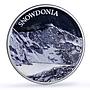 Great Britain 5 pounds Snowdonia Nature Landscapes Color proof silver coin 2016