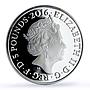 Great Britain 5 pounds White Cliffs Nature Landscapes proof silver coin 2016