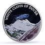 Great Britain 5 pounds White Cliffs Nature Landscapes proof silver coin 2016