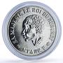 Burundi 500 francs King Ntare V Coronation History proof-like billon coin 1966