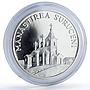 Moldova 50 lei Suruceni Monastery Religion Architecture silver coin 2000