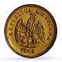 Mexico 1 peso Federal Republic Coinage M MO Mark KM-410 gold coin 1904