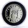 Mexico Pillar Dollar 8 Reales 1732 Restrike 12 oz silver medal 1988