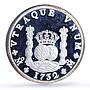 Mexico Pillar Dollar 8 Reales 1732 Restrike 12 oz silver medal 1988