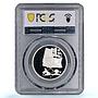 Czech Republic 200 korun Victory over Fascism Dove Bird PR68 PCGS Ag coin 1995