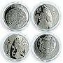 Ukraine 5 hryvnia set of 4 coins 25 Years of Independence of Ukraine 2016