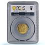 Czechoslovakia 1 dukat St. Wenceslaus without Numbers UNC PCGS gold coin 1925