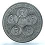 Cayman Islands 50 dollars Queens of England History MS70 PCGS silver coin 1975