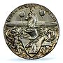 Germany Weimar Zeppelin Airship Aviation History Genuine PCGS silver medal 1928