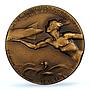 Germany Weimar Zeppelin Airship Aviation History SP 65 PCGS bronze medal 1924