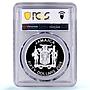 Jamaica 50 dollars Bob Marley Gilt Singer Music PR 69 PCGS silver coin 2005