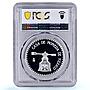 Mexico 1 onza Cuauhtemoc Aztec History PR 66 PCGS silver token medal coin 1988