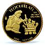 Mexico 1/20 onza Teocuitlatl Indians Crafts History PR 69 PCGS gold coin 1999