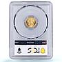 Peru 5 soles oro Republic Seated Liberty KM-235 MS 66 PCGS gold coin 1965