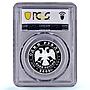 Russia 1 rouble Musk Rat Red Book Wildlife Fauna PR 70 PCGS silver coin 2000