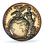 Germany Weimar Zeppelin Airship Atlantic Flight SP 63 PCGS silver medal 1924