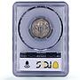 Spain Barcelona 1 peseta Catalanist Union Horsemans MS 62 PCGS silver coin 1900