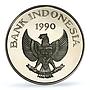 Indonesia 10000 rupiah UNICEF Save Children Child PR 70 PCGS silver coin 1990