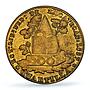 Mexico 1/4 real Zacatecas Quarto Quartilla Angel Genuine VF PCGS brass coin 1859