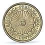 Peru 10 centavos Republic Coinage Radiant Sun KM-198 MS 66 PCGS CuNi coin 1880