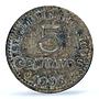 Puerto Rico Spanish 5 centavos Alfonso XIII KM-20 AU 53 PCGS silver coin 1896