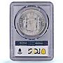 Spain 5 pesetas Alfonso XIII Child Portrait KM-707 MS 62 PCGS silver coin 1898
