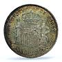 Spain 1 peseta Alfonso XIII KM-721 Cal#49-52 MS 64 PCGS silver coin 1903