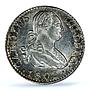 Spain 1/2 real Charles IV KM-72 Calico-265 MS 65 PCGS silver coin 1803