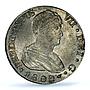 Spain 8 reales Ferdinand VII Seville Calico-1412 MS 62 PCGS silver coin 1809