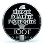 France 100 francs Droits Homme Human Rights PR 69 PCGS palladium coin 1989