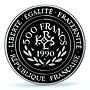 France 500 francs 70 ecus Charlemagne KM-990a PR 70 PCGS platinum coin 1990