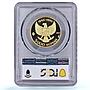 Indonesia 5000 rupiah Manjusri Statue Independence PR 68 PCGS gold coin 1970