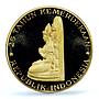 Indonesia 5000 rupiah Manjusri Statue Independence PR 68 PCGS gold coin 1970