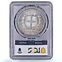 Italy 5 lire Victor Emmanuel II KM-8 MS 62 PCGS silver coin 1872