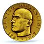 Italy Benito Mussolini Fascist Revolution St. Cassian MS 66 PCGS gold medal 1957