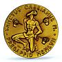 Italy Benito Mussolini Fascist Revolution St. Cassian MS 66 PCGS gold medal 1957