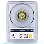 Morocco 250 dirhams King Hassan II Birthday Y#66 MS 64 PCGS gold coin 1975