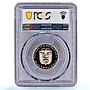 Panama 50 balboas Figure Skating Calgary Olympics X#9 PR 69 PCGS gold coin 1988