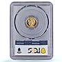 Peru 5 soles oro Republic Seated Liberty KM-235 MS 67 PCGS gold coin 1960